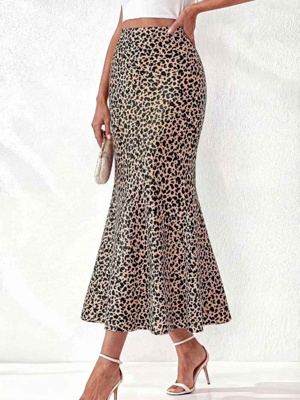 Elegant Silk Midi Skirt for Women - Perfect for Summer & Fall Fashion 2026